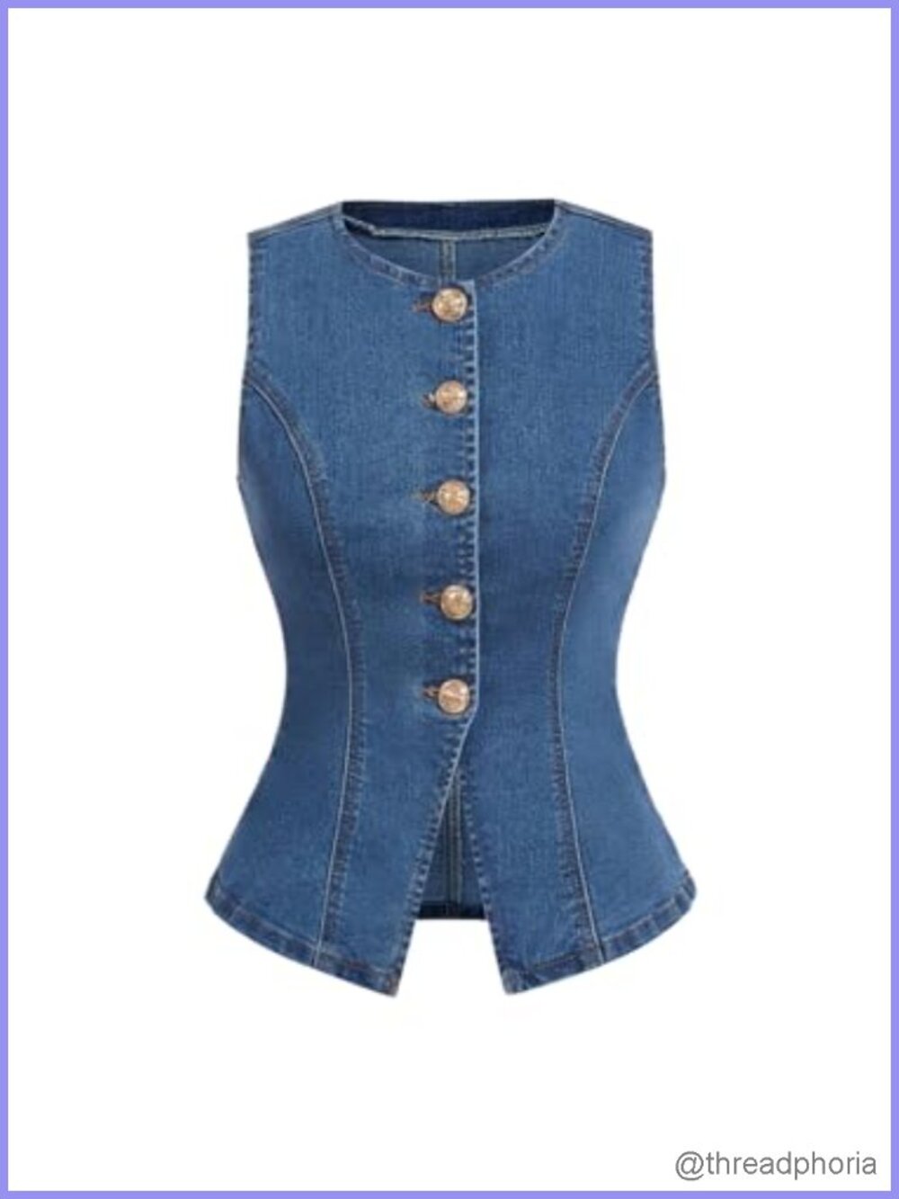 Women's Button Down Denim Vest Sleeveless Tank Top Casual Fall Top